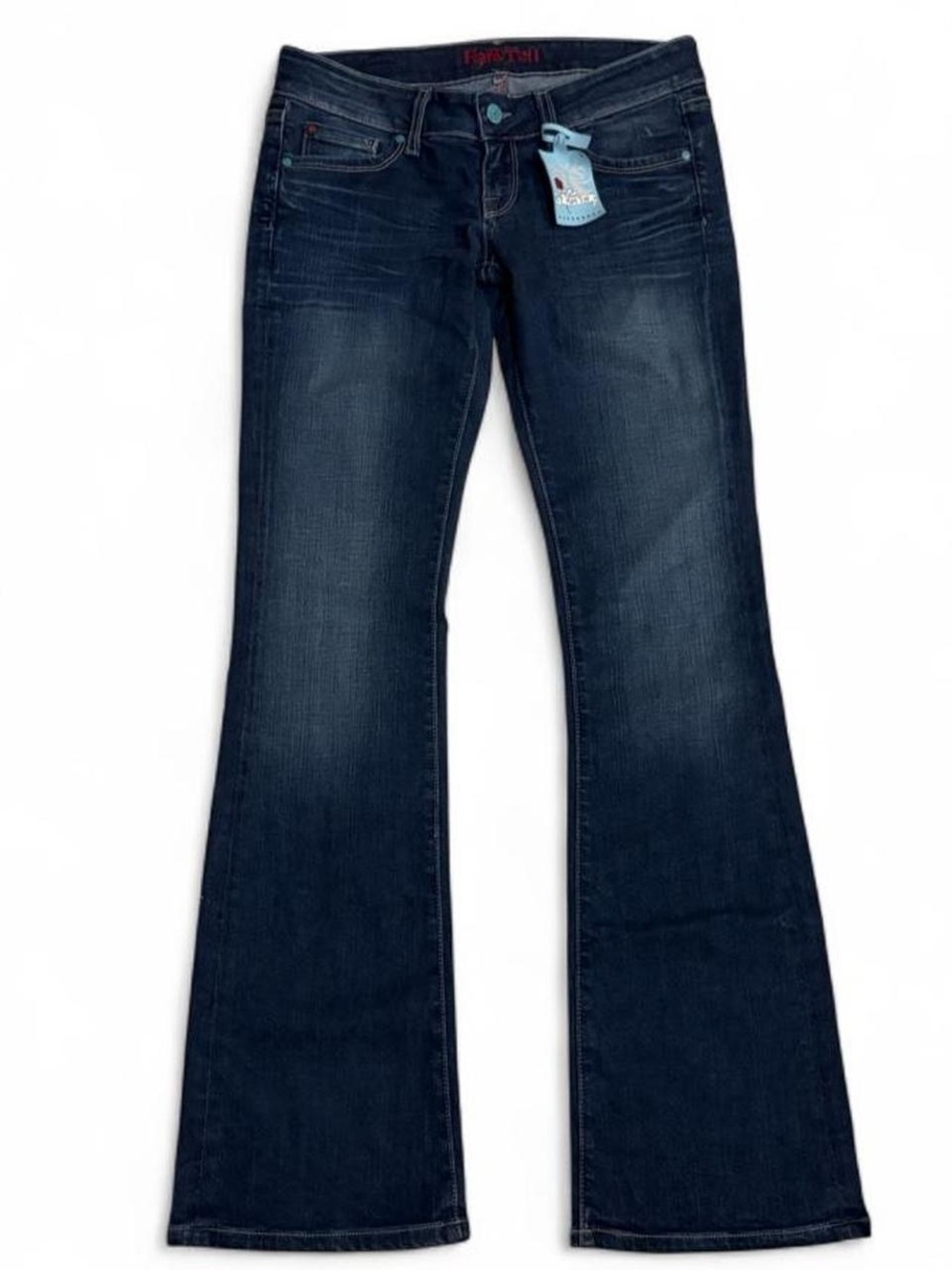 Y2K vintage deadstock Hard Tail ultra low rise flare jeans